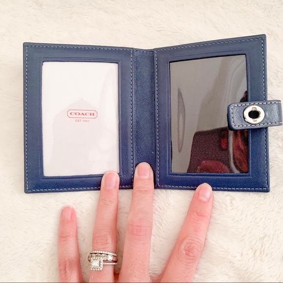NEW Coach ID/Picture Wallet. Thin. Blue. - Picture 2 of 3